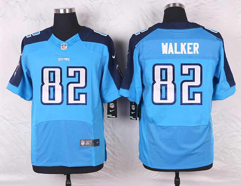 Nike Tennessee Titans #82 Delanie Walker Blue Team Color Stitched Elite Jersey