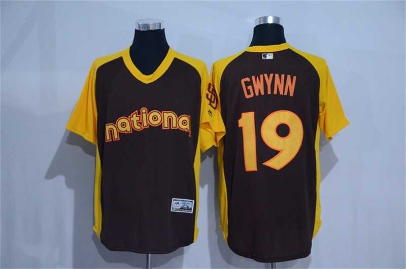 San Diego Padres #19 Tony Gwynn Brown 2016 All Star National League Stitched Jersey