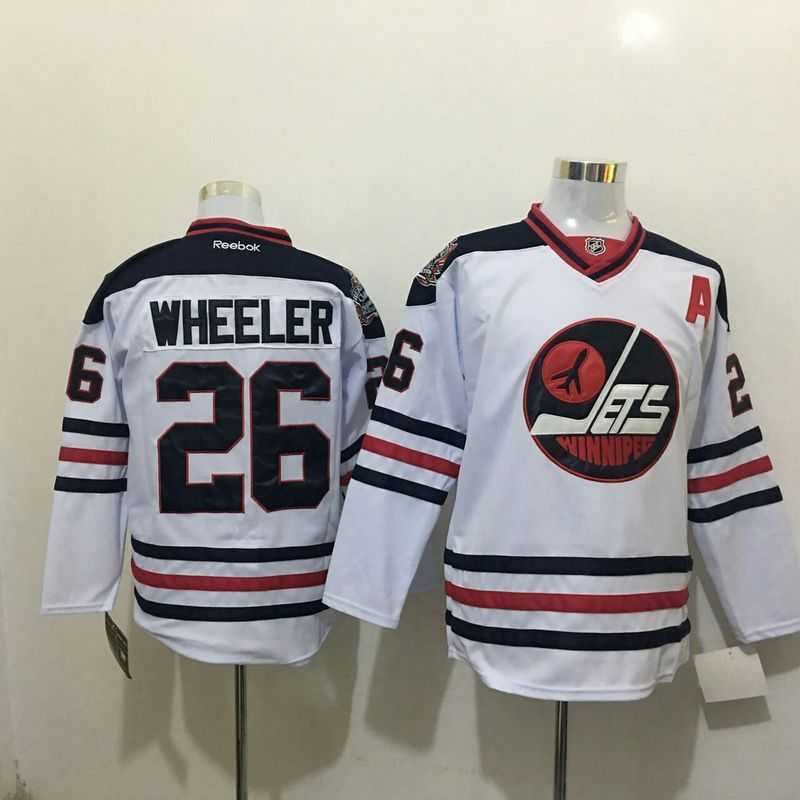 Winnipeg Jets #26 Blake Wheeler 2016 New White Stitched Hockey Jersey