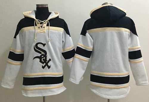 Chicago White Sox Customized White Men's Stitched Baseball Hoodie