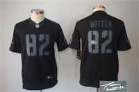 Youth Nike Dallas Cowboys #82 Jason Witten Black Limited Impact Stitched Signature Edition Jersey