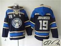 Blue Jackets #19 Ryan Johansen Blue Stitched Signature Edition Hoodie