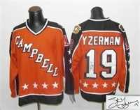 Detroit Red Wings #19 Steve Yzerman Orange All Star CCM Throwback Stitched Signature Edition Jersey