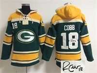 Green Bay Packers #18 Randall Cobb Green Stitched Signature Edition Hoodie