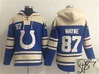 Indianapolis Colts #87 Reggie Wayne Stitched Signature Edition Hoodie