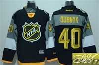 Minnesota Wild #40 Devan Dubnyk Black 2016 All Star Stitched Signature Edition Jersey