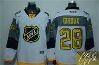 Philadelphia Flyers #28 Claude Giroux White 2016 All Star Stitched Signature Edition Jersey