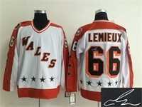 Pittsburgh Penguins #66 Mario Lemieux Orange All Star CCM Throwback Stitched Signature Edition Jersey