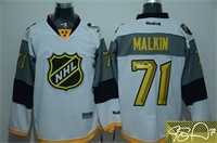 Pittsburgh Penguins #71 Evgeni Malkin White 2016 All Star Stitched Signature Edition Jersey