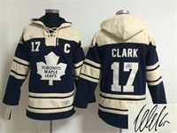 Toronto Maple Leafs #17 Wendel Clark Blue Stitched Signature Edition Hoodie