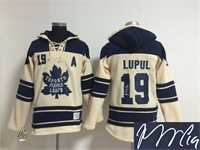 Toronto Maple Leafs #19 Joffrey Lupul Cream Stitched Signature Edition Hoodie