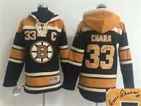 Youth Boston Bruins #33 Zdeno Chara Black Stitched Signature Edition Hoodie