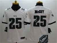 Youth Nike Philadelphia Eagles #25 McCoy White Team Color Stitched Game Signature Edition Jersey