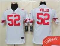 Youth Nike San Francisco 49ers #52 Patrick Willis White Team Color Stitched Game Signature Edition Jersey