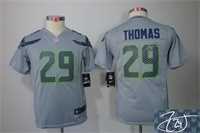 Youth Nike Seattle Seahawks #29 Earl Thomas Gray Team Color Stitched Game Signature Edition Jersey