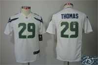 Youth Nike Seattle Seahawks #29 Earl Thomas White Team Color Stitched Game Signature Edition Jersey