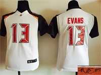 Youth Nike Tampa Bay Buccaneers #13 Mike Evans White Team Color Stitched Game Signature Edition Jersey