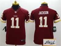Youth Nike Washington Redskins #11 DeSean Jackson Red Team Color Stitched Game Signature Edition Jersey
