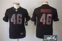 Youth Nike Washington Redskins #46 Alfred Morris Black Limited Impact Stitched Signature Edition Jersey
