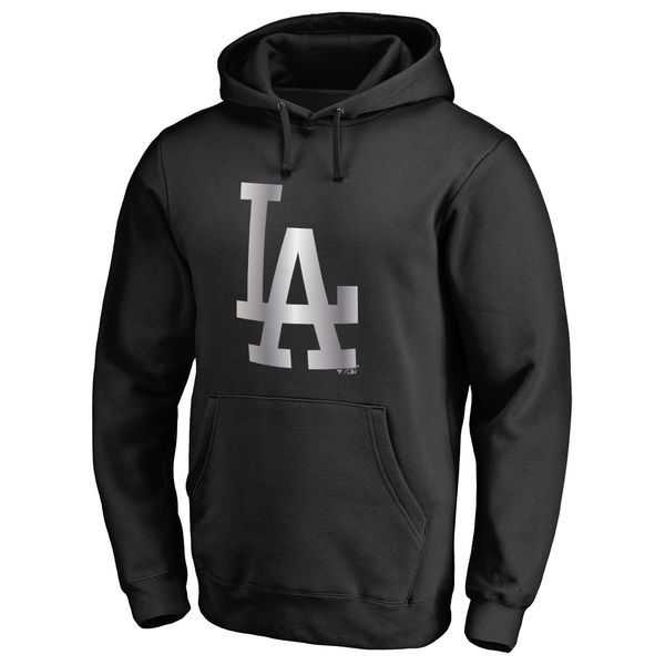 Men's Los Angeles Dodgers Platinum Collection Pullover Hoodie LanTian - Black