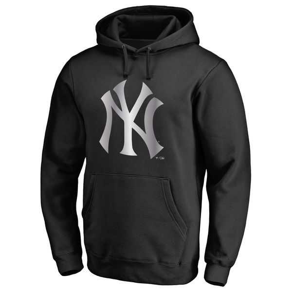 Men's New York Yankees Platinum Collection Pullover Hoodie LanTian - Black