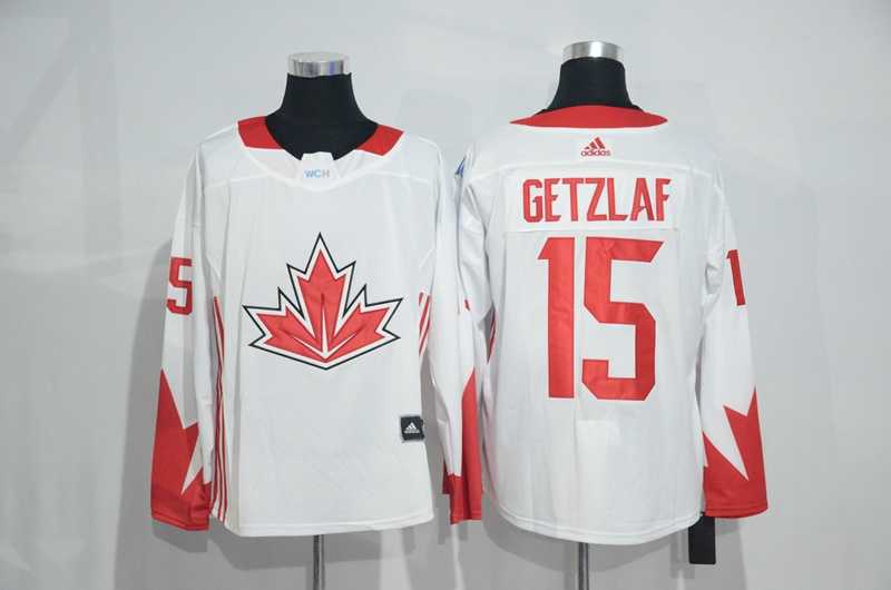 Team Canada #15 Ryan Getzlaf 2016 World Cup of Hockey Olympics Game White Men's Stitched NHL Jersey