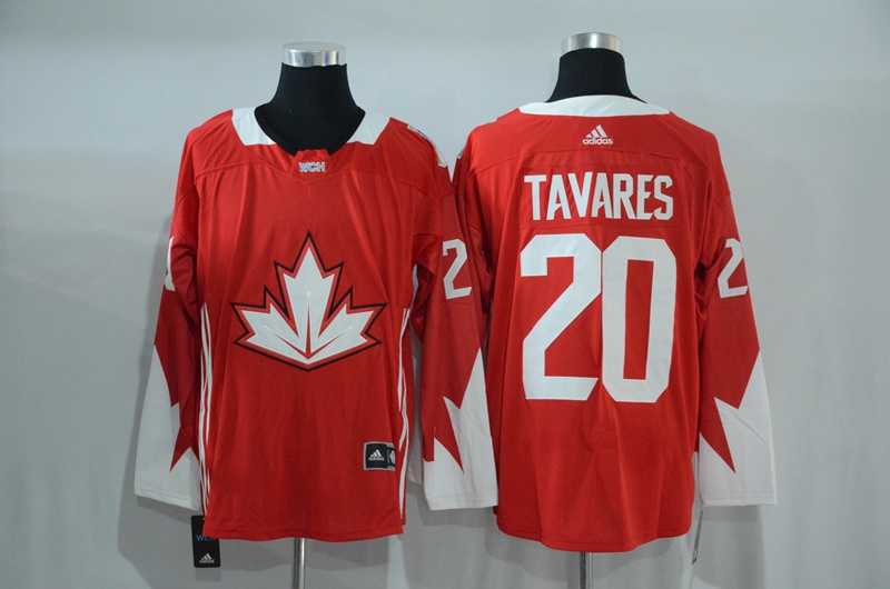 Team Canada #20 John Tavares 2016 World Cup of Hockey Olympics Game Red Men's Stitched NHL Jersey