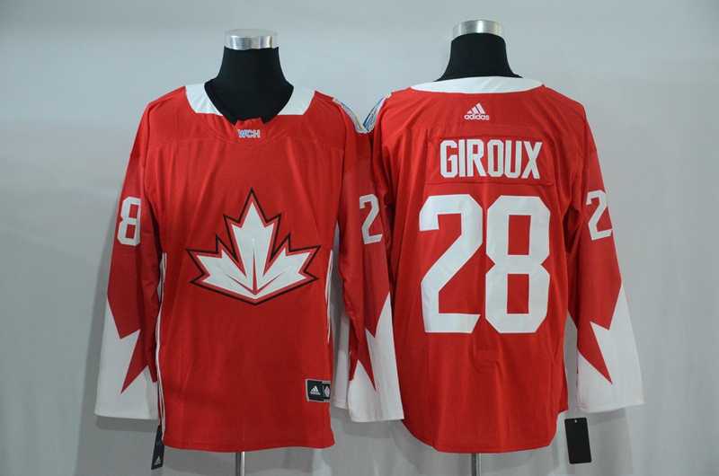 Team Canada #28 Claude Giroux 2016 World Cup of Hockey Olympics Game Red Men's Stitched NHL Jersey