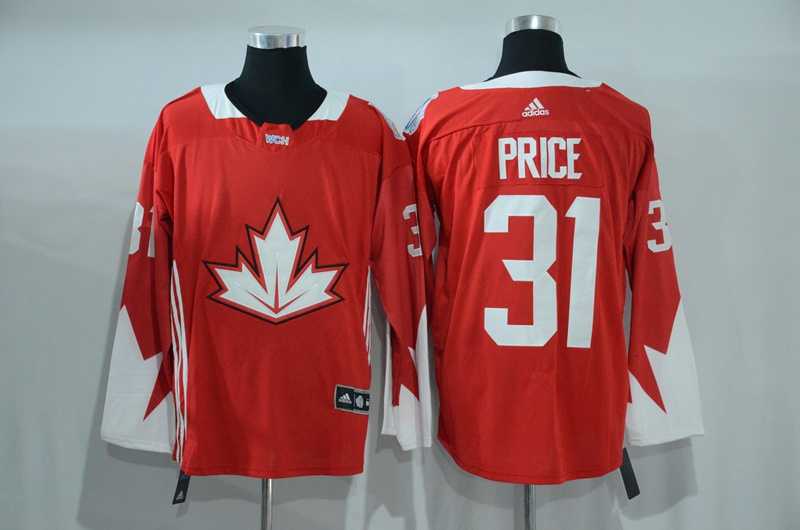 Team Canada #31 Carey Price 2016 World Cup of Hockey Olympics Game Red Men's Stitched NHL Jersey