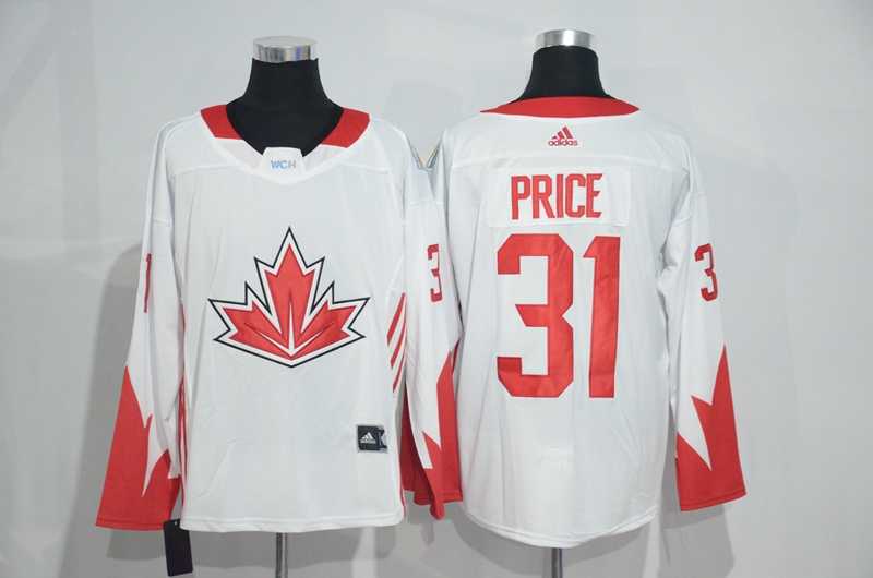 Team Canada #31 Carey Price 2016 World Cup of Hockey Olympics Game White Men's Stitched NHL Jersey