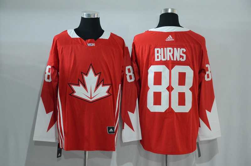 Team Canada #88 Brent Burns 2016 World Cup of Hockey Olympics Game Red Men's Stitched NHL Jersey