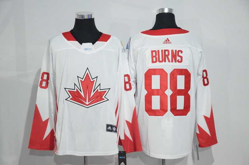 Team Canada #88 Brent Burns 2016 World Cup of Hockey Olympics Game White Men's Stitched NHL Jersey