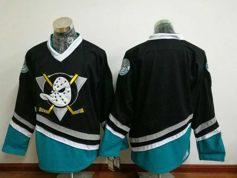 Anaheim Ducks Blank Black CCM Throwback Stitched NHL Jersey