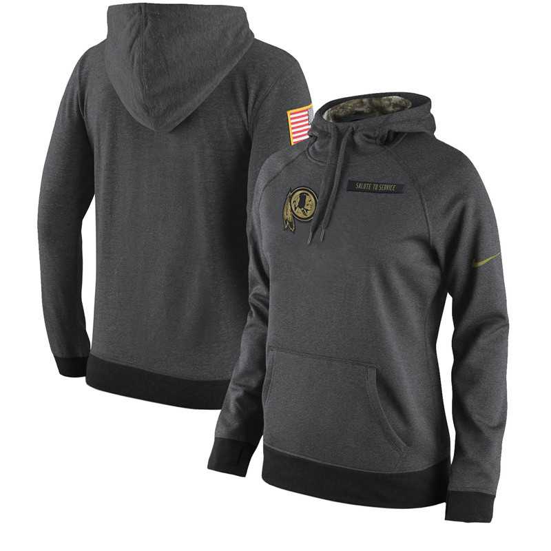 Youth Nike Washington Redskins Anthracite Salute to Service Pullover Hoodie