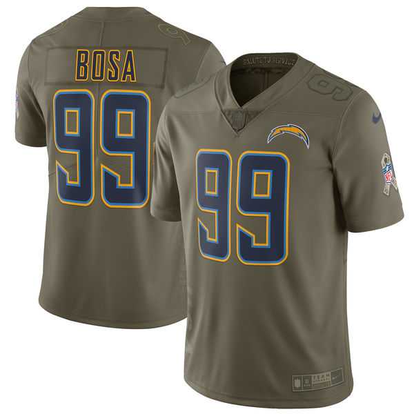 Youth Nike San Diego Chargers #99 Joey Bosa Olive Salute To Service Limited Jersey