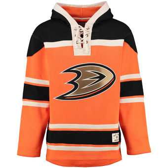 Customized Men's Ducks Orange Hooded Sweatshirt