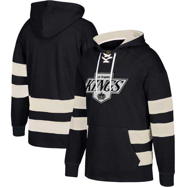 Customized Men's Los Angeles Kings Black All Stitched Hooded Sweatshirt