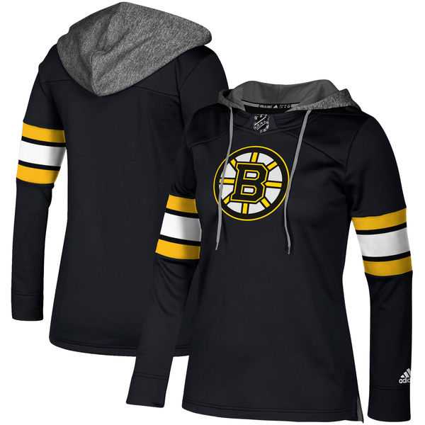 Customized Women Bruins Black All Stitched Hooded Sweatshirt1