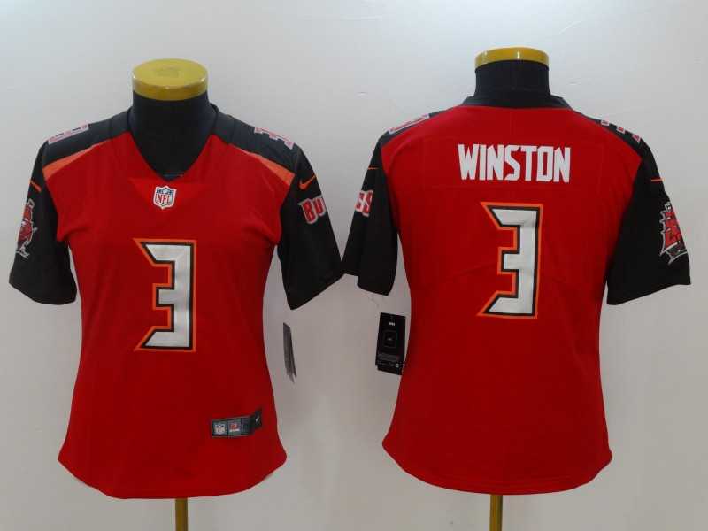 Women Limited Nike Tampa Bay Buccaneers #3 Jameis Winston Red Vapor Untouchable Player Jerseys