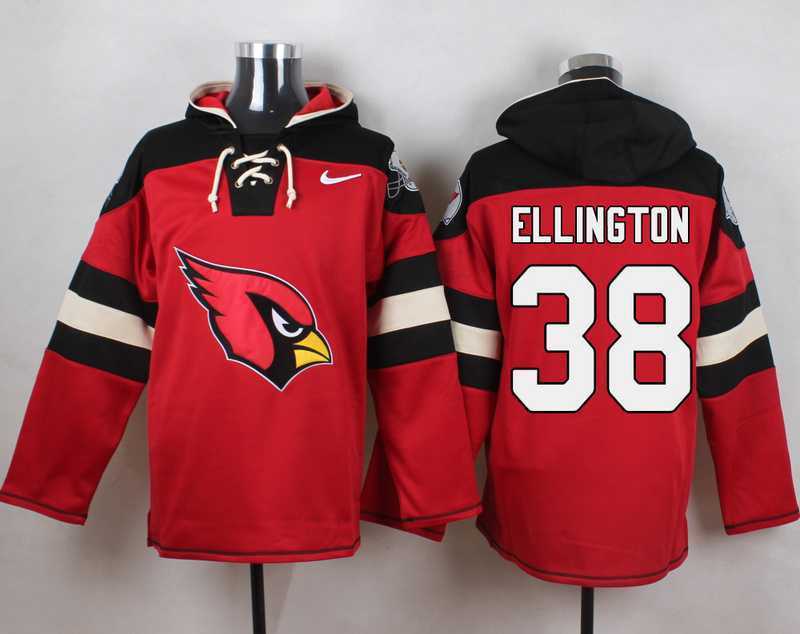 Arizona Cardinals #38 Andre Ellington Red Player Stitched Pullover NFL Hoodie