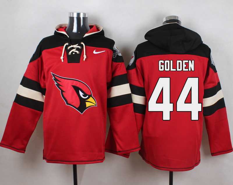 Arizona Cardinals #44 Markus Golden Red Player Stitched Pullover NFL Hoodie