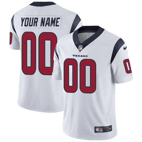 Customized Men & Women & Youth Nike Texans White Vapor Untouchable Player Limited Jersey