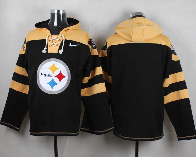 Pittsburgh Steelers Blank Black Player Stitched Pullover NFL Hoodie