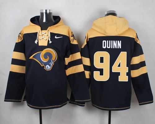 St. Louis Rams #94 Robert Quinn Navy Blue Player Stitched Pullover NFL Hoodie
