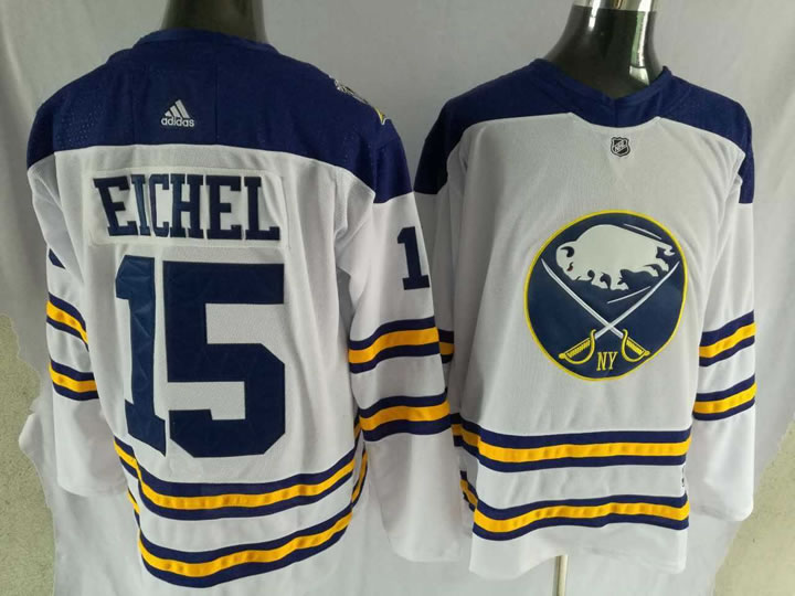 Buffalo Sabres #15 Jack Eichel White Adidas Stitched Jersey