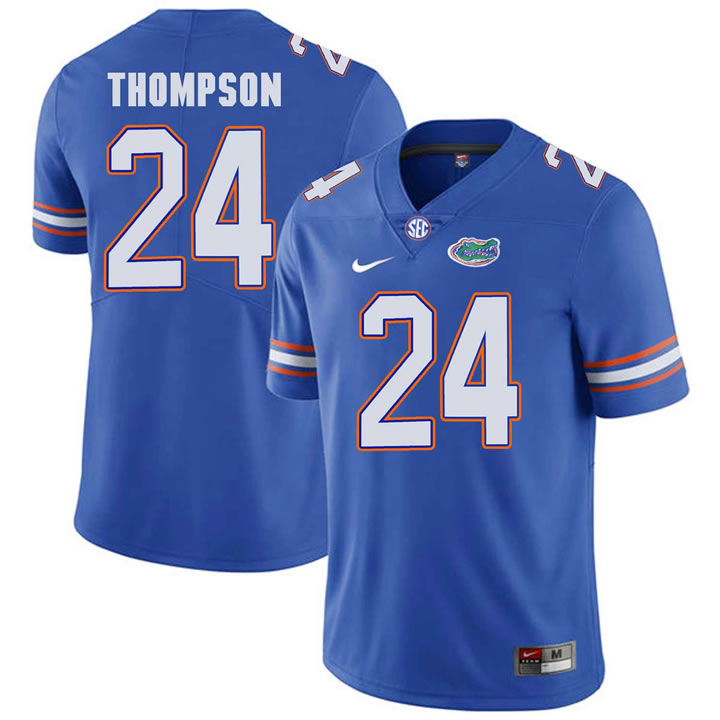 Florida Gators #24 Mark Thompson Blue College Football Jersey