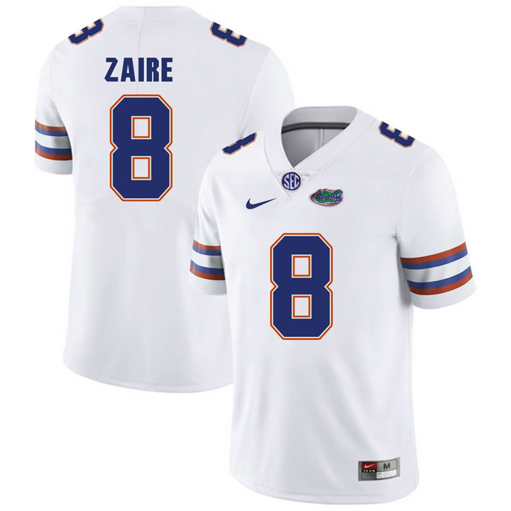 Florida Gators #8 Malik Zaire White College Football Jersey