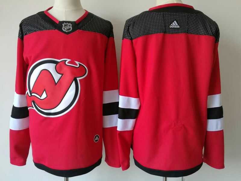 Customized Men's New Jersey Devils Any Name & Number Red Adidas Stitched NHL Jersey