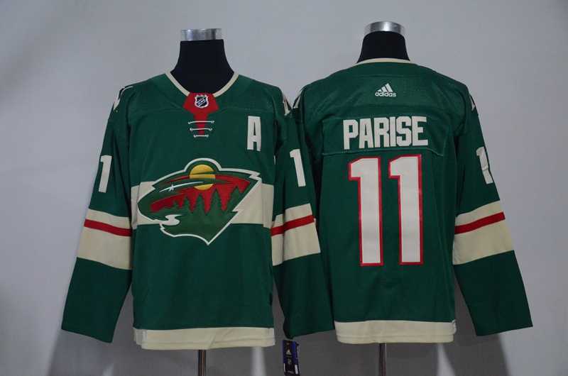 Minnesota Wild #11 Zach Parise Green Adidas Stitched Jersey