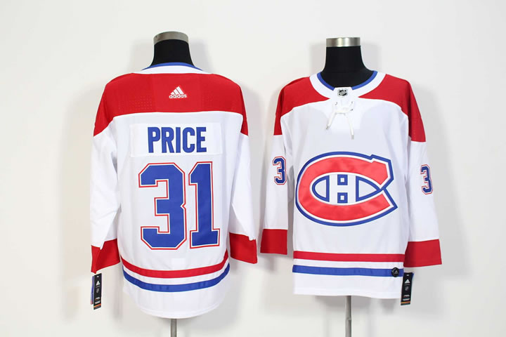 Montreal Canadiens #31 Carey Price White Adidas Stitched Jersey